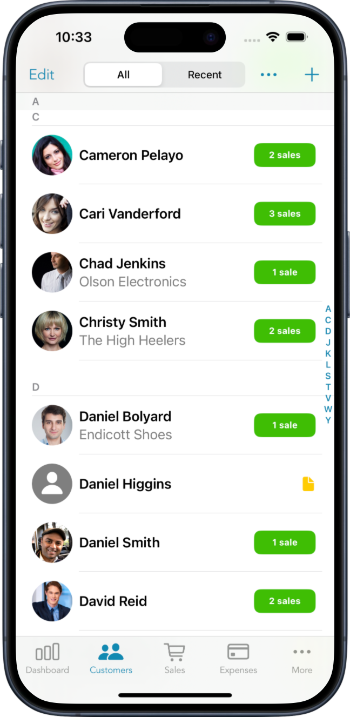 Narvata - Customers screenshot